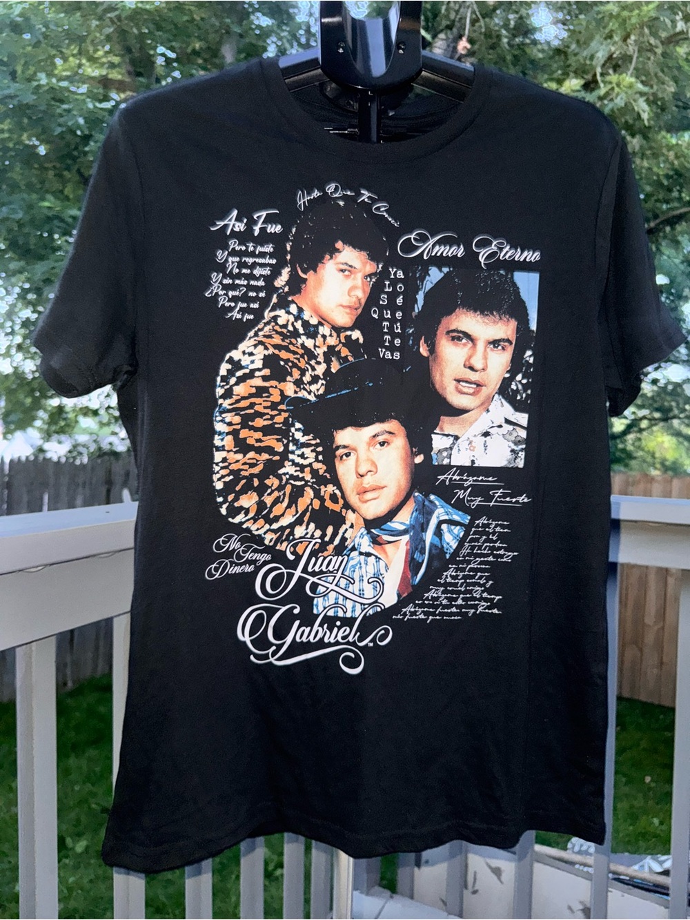 Juan Gabriel Graphic T-Shirt Medium Black Music Legend Tribute Tee